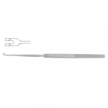 Wound Retractor 2 Sharp Prongs - Large Curve Stainless Steel, 16.5 cm - 6 1/2" Width 7.5 mm